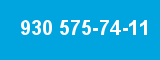 930 575-74-11 930 575-74-11